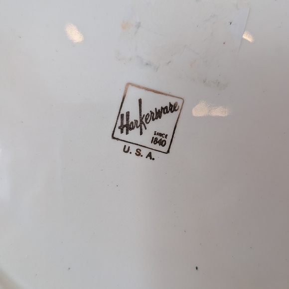 Harkerware Elegant Cream Dinnerware Set with Scenic Design 1 Large Plate 6 Side - Picture 5 of 11